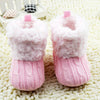 2016 Children Baby Newborn Winter Crochet Knit Fleece Boots Toddler Girl Wool Snow Shoes 0-18M