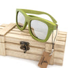 Wooden Bamboo Sunglasses - Green - Beautifiable - 4