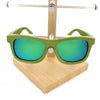Wooden Bamboo Green Sunglasses - Green - Beautifiable - 3