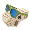 Wooden Bamboo Sunglasses - Green - Beautifiable - 2