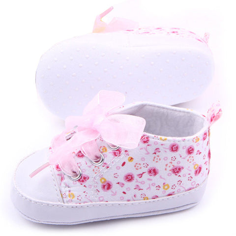 Floral Print Anti-Slip Casual Baby Sneaker Shoes