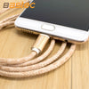 Bastec Original Micro USB Cable  with Hand Sewing Super Strong Pattern Leather USB Charger Cable for Samsung Sony Xiaomi Huawei