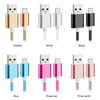 Bastec USB Data Charger Cable Nylon Braided Wire Metal Plug Micro USB Cable for iPhone 6 6s Plus 5s 5 iPad mini Samsung Sony HTC