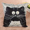 Cartoon Cat Pillow Cover
