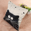 Cartoon Cat Pillow Cover