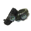 Outdoor 5 in 1 Survival Rescue Bracelet Rope with Compass