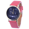 **FREE** Cat Face Pattern Watch - Red - Beautifiable - 9