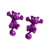 **FREE** Cute Colorful Cat Earrings - Purple - Beautifiable - 6