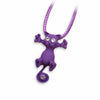 Cute Colorful Cat Necklace - Purple - Beautifiable - 8