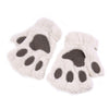 **FREE** Fluffy Plush Paw Gloves - Beige - Beautifiable - 3