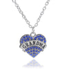 **FREE** Crystal Heart Pendant - GRANDMA Blue - Beautifiable - 7