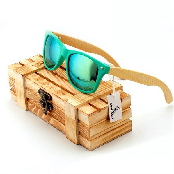 Wooden Sunglasses - Green - Beautifiable - 7