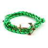 Anchor Rope Bracelet - Green - Beautifiable - 13