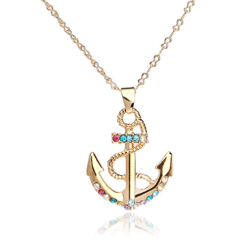 Anchor Necklace - Gold - Beautifiable - 1