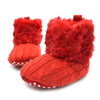 2016 Children Baby Newborn Winter Crochet Knit Fleece Boots Toddler Girl Wool Snow Shoes 0-18M