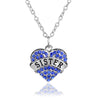 **FREE** Crystal Heart Pendant - SISTER Blue - Beautifiable - 16